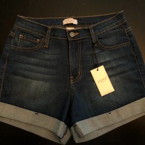 Leah High Rise Cuffed Hem Shorts By Judy Blue